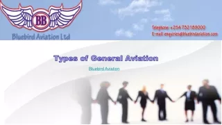 Bluebird Aviation - Types of #Aviation, #PassengerCharter
