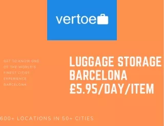 luggage storage barcelona 5 95 day item