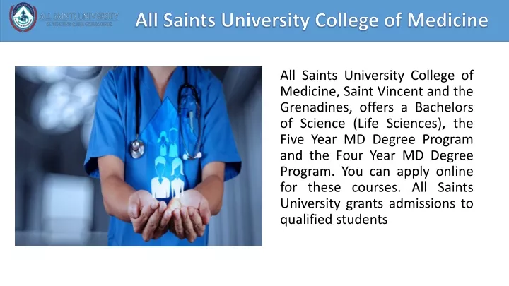 all saints university college of medicine