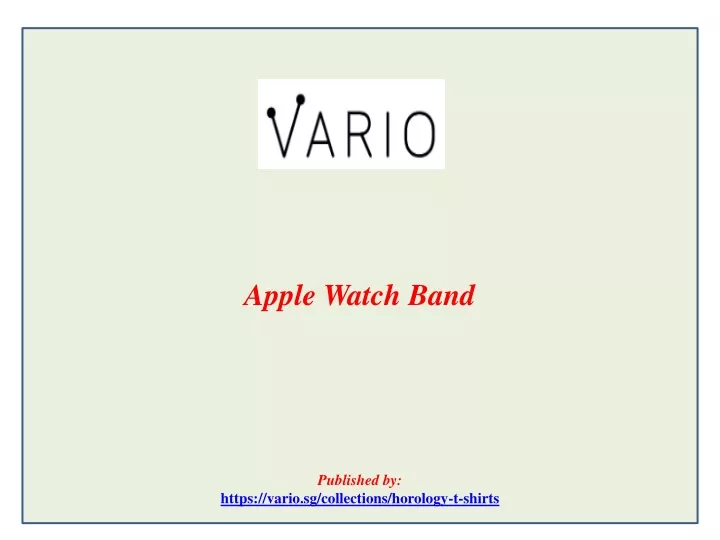 apple watch band published by https vario sg collections horology t shirts
