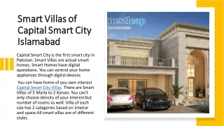 Districts Details of Capital Smart City Islamabad
