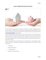 How to Make Money from Home - slide 1