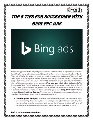 top 5 tips for succeeding with top 5 tips