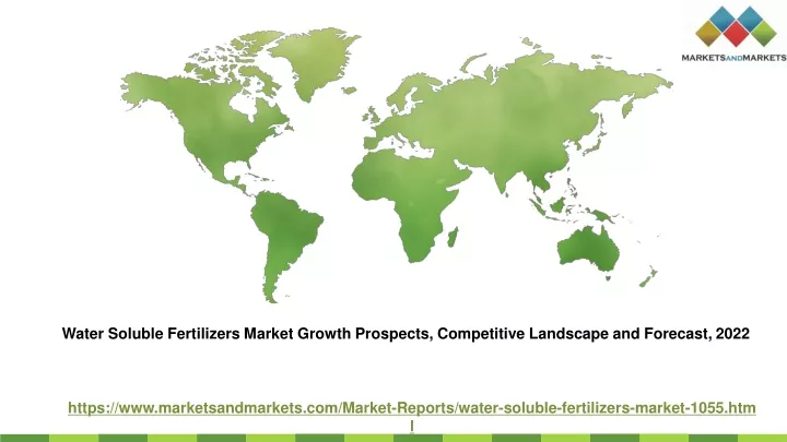 water soluble fertilizers market growth prospects