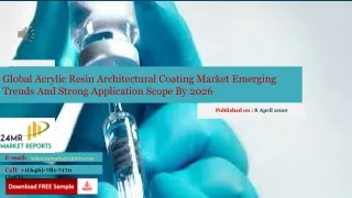 Global Acrylic Resin Architectural Coating Market Emerging Trends And Strong Application Scope By 2026