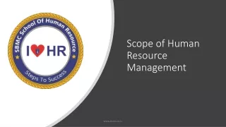 Scope of Human Resource Management