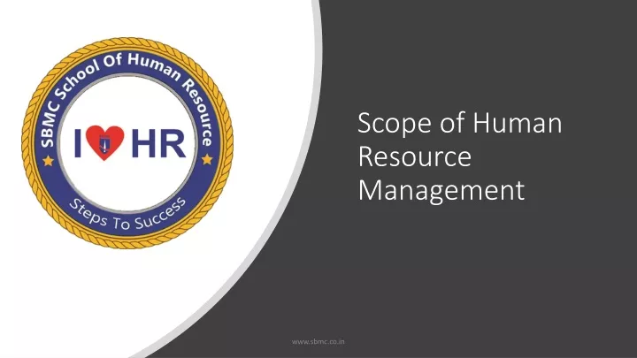 scope of human resource management
