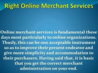 right online merchant services
