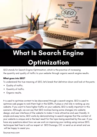 what is search engine optimization
