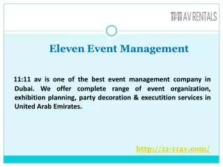 eleven event management