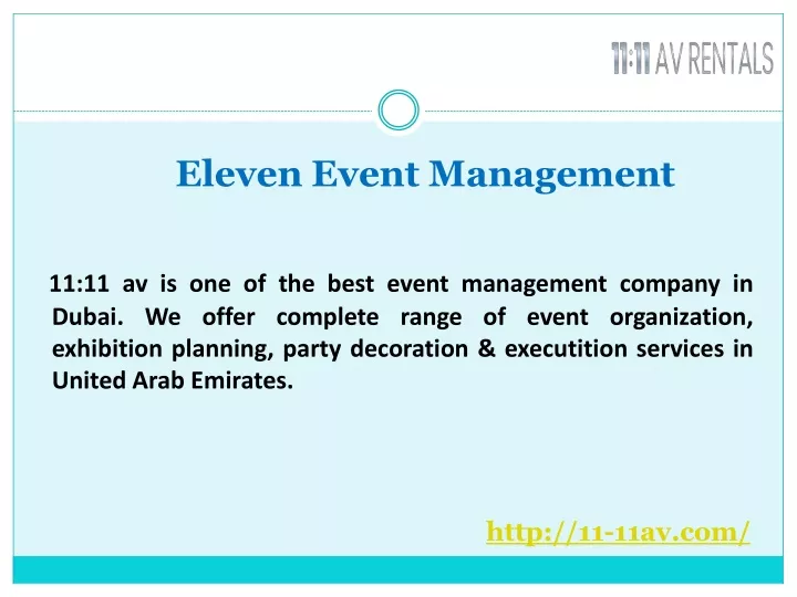 eleven event management