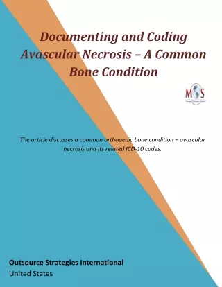 documenting and coding avascular necrosis