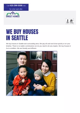 We buy houses Seattle