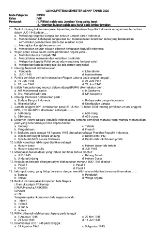 uji kompetensi uji kompetensi semester genap