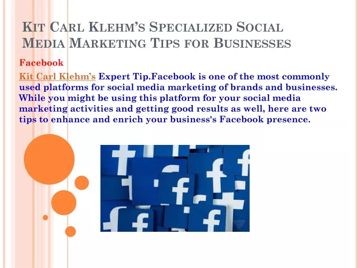 kit carl klehm s specialized social media marketing tips for businesses