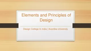 elements and principles of design