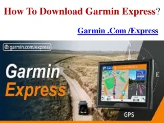 How to download Garmin Express?