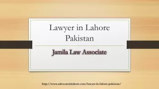 Professional Female Lawyer in Lahore With Expert Law Panel 2020