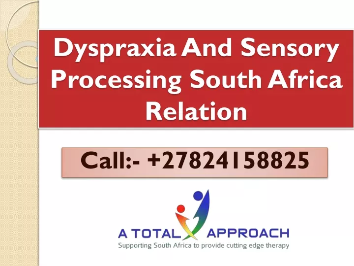 dyspraxia and sensory processing south africa relation