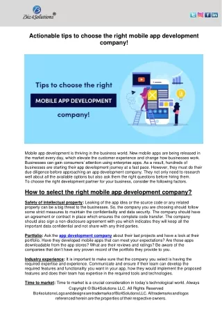 actionable tips to choose the right mobile