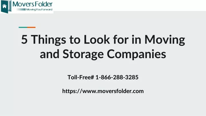 5 things to look for in moving and storage companies