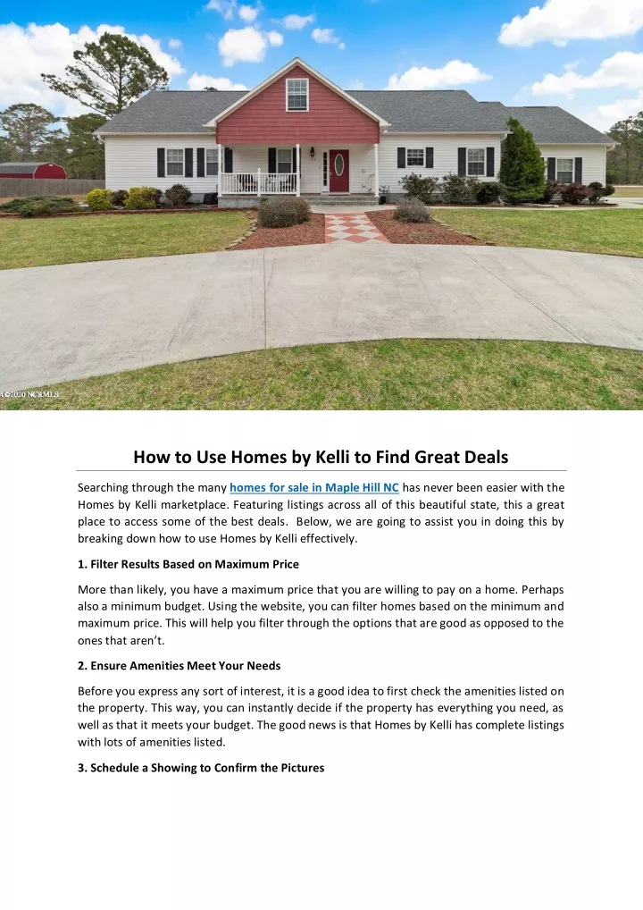 how to use homes by kelli to find great deals