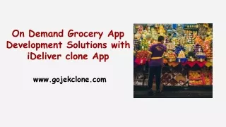 on demand grocery app development solutions with