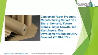 converted paper products manufacturing market