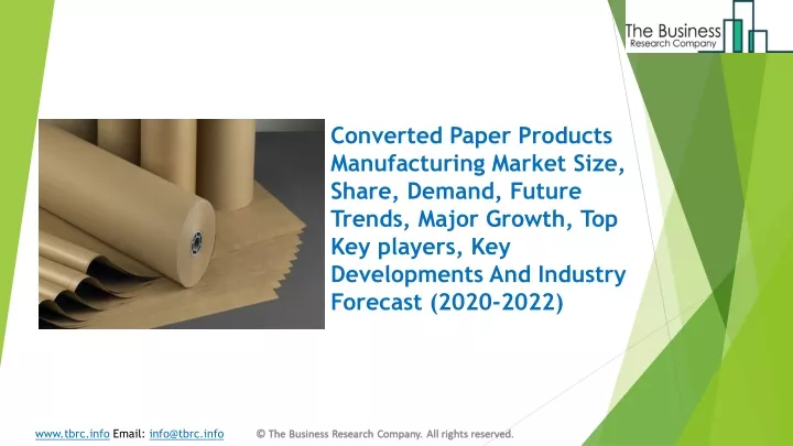 converted paper products manufacturing market