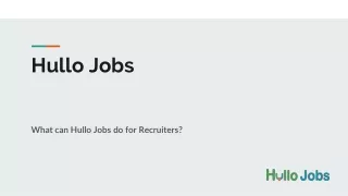 Job Posting Site in India | Post Jobs | Hullojobs.com