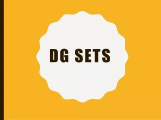 dg sets