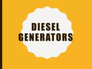 diesel generators