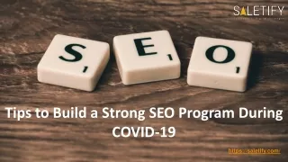 tips to build a strong seo program during covid 19