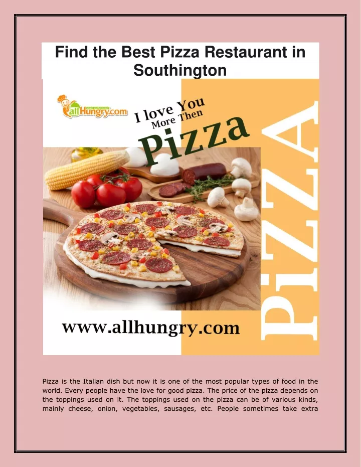 find the best pizza restaurant in southington