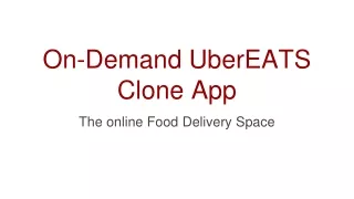 on demand ubereats clone app