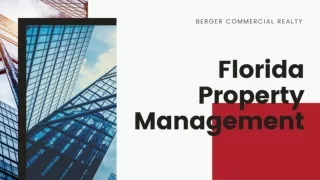 Florida Property Management - Berger Commercial Realty