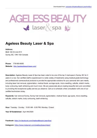 Ageless Beauty Laser & Spa