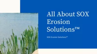 All About SOX Erosion solutions™