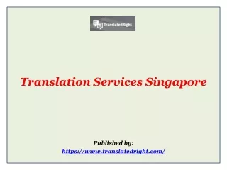 Translation Services Singapore