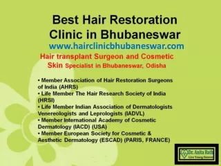 Best Hair Clinic in Bhubaneswar | Hair Fall Treatment Clinic in Bhubaneswar