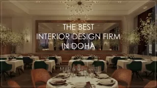 Remarkable Interior Design Doha – Contact Mirabello Interiors