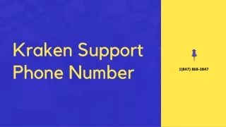Kraken Support Phone Number【1(847) 868-3847$$】