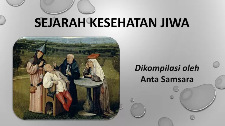 sejarah kesehatan jiwa