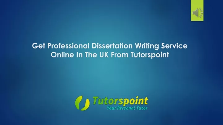 get professional dissertation writing service online in the uk from tutorspoint