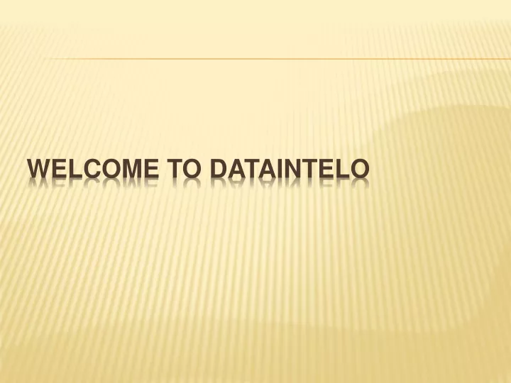 welcome to dataintelo