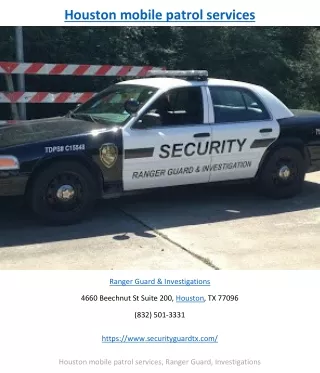 houston mobile patrol services