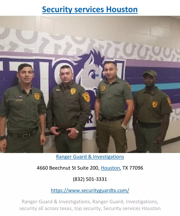 security services houston