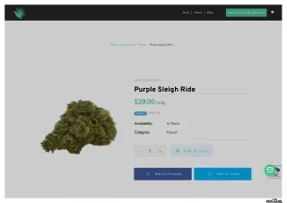 Purple Sleigh Ride | Weed Delivery Service | Enjoymint Delivered