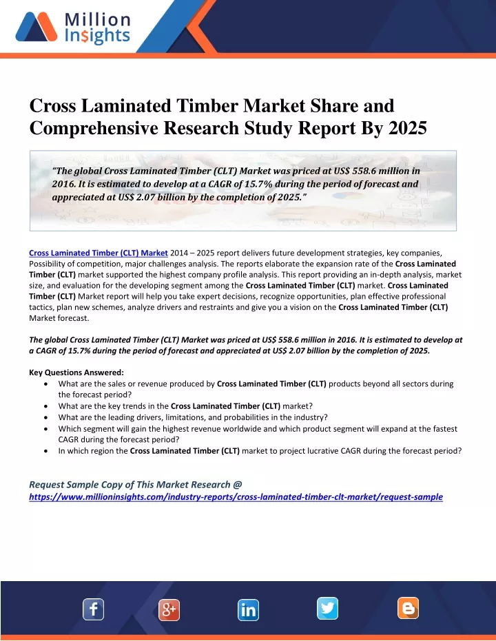 cross laminated timber market share