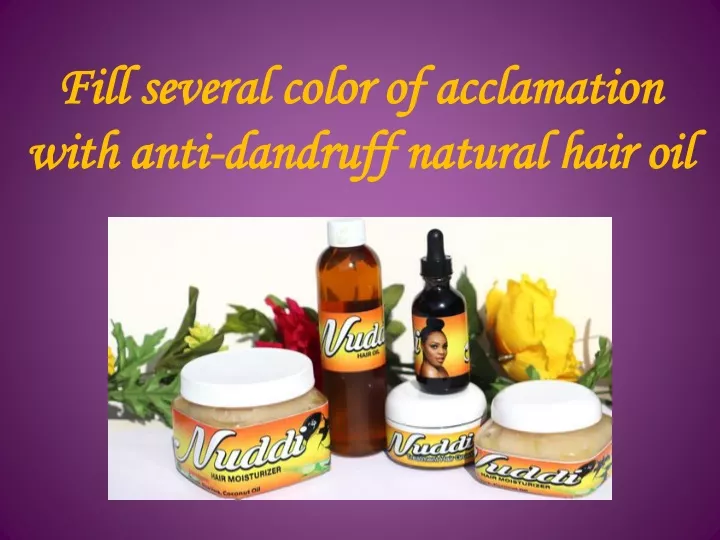 fill several color of acclamation with anti dandruff natural hair oil